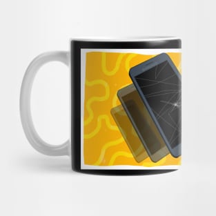 smashed phone Mug